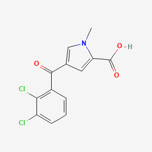 molecular formula C13H9Cl2NO3 B2925604 4-(2,3-dichlorobenzoyl)-1-methyl-1H-pyrrole-2-carboxylic acid CAS No. 478249-67-1