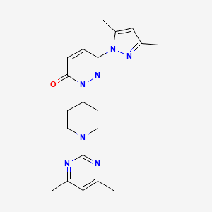 6-(3,5-Dimethylpyrazol-1-yl)-2-[1-(4,6-dimethylpyrimidin-2-yl)piperidin-4-yl]pyridazin-3-one