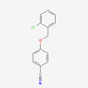 molecular formula C14H10ClNO B2925615 4-((2-Chlorobenzyl)oxy)benzonitrile CAS No. 130019-44-2