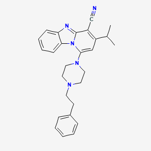 3-Isopropyl-1-(4-phenethylpiperazin-1-yl)benzo[4,5]imidazo[1,2-a]pyridine-4-carbonitrile