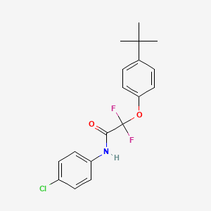 molecular formula C18H18ClF2NO2 B2925637 2-(4-叔丁基苯氧基)-N-(4-氯苯基)-2,2-二氟乙酰胺 CAS No. 303151-28-2