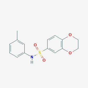 N-(3-methylphenyl)-2,3-dihydro-1,4-benzodioxine-6-sulfonamide