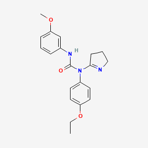 1-(3,4-dihydro-2H-pyrrol-5-yl)-1-(4-ethoxyphenyl)-3-(3-methoxyphenyl)urea