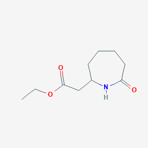 Ethyl 2-(7-oxoazepan-2-YL)acetate