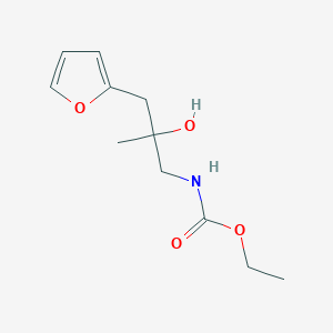 molecular formula C11H17NO4 B2925663 Ethyl (3-(furan-2-yl)-2-hydroxy-2-methylpropyl)carbamate CAS No. 1788833-05-5