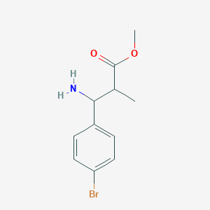 molecular formula C11H14BrNO2 B2925670 Methyl 3-amino-3-(4-bromophenyl)-2-methylpropanoate CAS No. 2109937-04-2