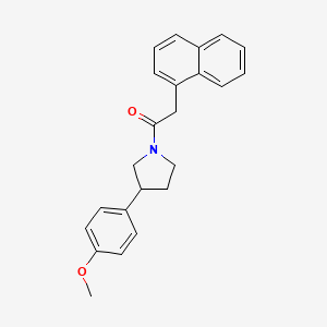 1-(3-(4-Methoxyphenyl)pyrrolidin-1-yl)-2-(naphthalen-1-yl)ethanone