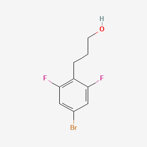 molecular formula C9H9BrF2O B2925676 3-(4-溴-2,6-二氟苯基)丙醇 CAS No. 1000528-24-4