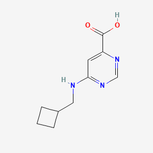 molecular formula C10H13N3O2 B2925703 6-[(环丁基甲基)氨基]嘧啶-4-羧酸 CAS No. 1439900-18-1