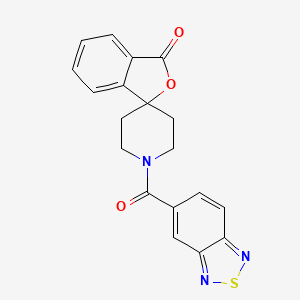 molecular formula C19H15N3O3S B2925704 1'-(benzo[c][1,2,5]thiadiazole-5-carbonyl)-3H-spiro[isobenzofuran-1,4'-piperidin]-3-one CAS No. 1705066-73-4