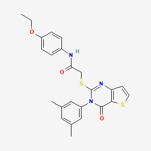 2-{[3-(3,5-dimethylphenyl)-4-oxo-3,4-dihydrothieno[3,2-d]pyrimidin-2-yl]sulfanyl}-N-(4-ethoxyphenyl)acetamide