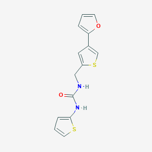 molecular formula C14H12N2O2S2 B2925710 1-[[4-(Furan-2-yl)thiophen-2-yl]methyl]-3-thiophen-2-ylurea CAS No. 2380042-62-4