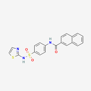 molecular formula C20H15N3O3S2 B2925715 N-(4-(N-(thiazol-2-yl)sulfamoyl)phenyl)-2-naphthamide CAS No. 303035-49-6