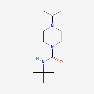molecular formula C12H25N3O B2925716 N-(叔丁基)-4-异丙基哌嗪-1-甲酰胺 CAS No. 1603173-25-6