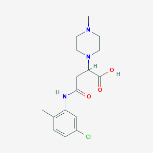 4-((5-Chloro-2-methylphenyl)amino)-2-(4-methylpiperazin-1-yl)-4-oxobutanoic acid