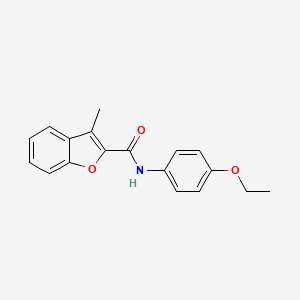 molecular formula C18H17NO3 B2925724 N-(4-乙氧苯基)-3-甲基-1-苯并呋喃-2-甲酰胺 CAS No. 431925-16-5