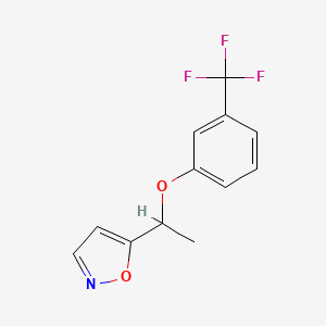 5-{1-[3-(Trifluoromethyl)phenoxy]ethyl}isoxazole