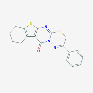 2-phenyl-7,8,9,10-tetrahydro-3H,11H-[1]benzothieno[2',3':4,5]pyrimido[2,1-b][1,3,4]thiadiazin-11-one