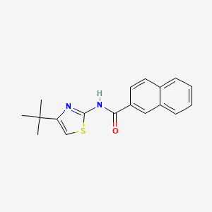 molecular formula C18H18N2OS B2925730 N-(4-叔丁基-1,3-噻唑-2-基)萘-2-甲酰胺 CAS No. 325988-16-7
