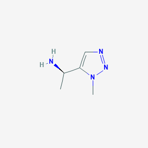 molecular formula C5H10N4 B2925731 (1R)-1-(1-methyl-1H-1,2,3-triazol-5-yl)ethan-1-amine CAS No. 1841112-03-5