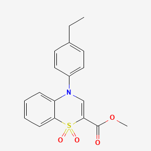 methyl 4-(4-ethylphenyl)-4H-1,4-benzothiazine-2-carboxylate 1,1-dioxide