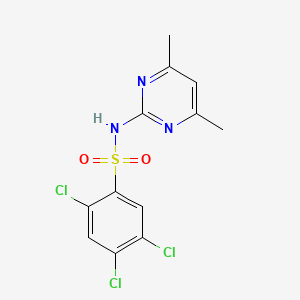 molecular formula C12H10Cl3N3O2S B2925735 (4,6-Dimethylpyrimidin-2-YL)((2,4,5-trichlorophenyl)sulfonyl)amine CAS No. 902740-66-3