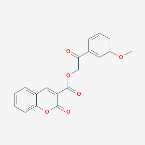 B2925738 2-(3-methoxyphenyl)-2-oxoethyl 2-oxo-2H-chromene-3-carboxylate CAS No. 941943-87-9