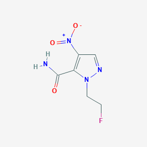 1-(2-fluoroethyl)-4-nitro-1H-pyrazole-5-carboxamide