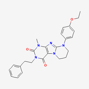 9-(4-ethoxyphenyl)-1-methyl-3-phenethyl-6,7,8,9-tetrahydropyrimido[2,1-f]purine-2,4(1H,3H)-dione