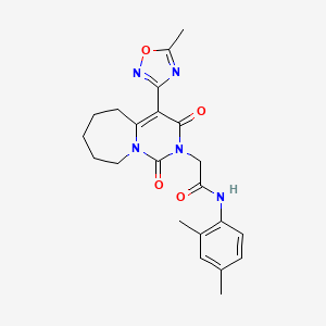 N-(2,4-dimethylphenyl)-2-[4-(5-methyl-1,2,4-oxadiazol-3-yl)-1,3-dioxo-3,5,6,7,8,9-hexahydropyrimido[1,6-a]azepin-2(1H)-yl]acetamide