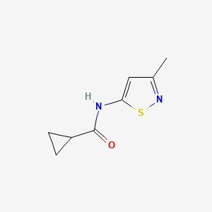 molecular formula C8H10N2OS B2925775 N-(3-methylisothiazol-5-yl)cyclopropanecarboxamide CAS No. 72592-14-4