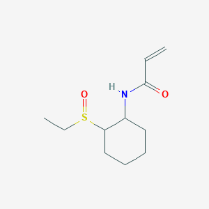 molecular formula C11H19NO2S B2925795 N-(2-Ethylsulfinylcyclohexyl)prop-2-enamide CAS No. 2305472-68-6