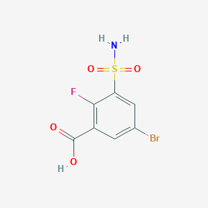 5-Bromo-2-fluoro-3-sulfamoylbenzoic acid