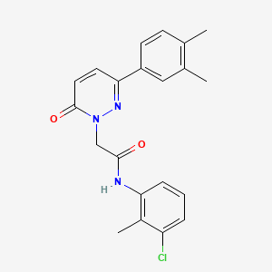 molecular formula C21H20ClN3O2 B2925812 N-(3-chloro-2-methylphenyl)-2-[3-(3,4-dimethylphenyl)-6-oxopyridazin-1-yl]acetamide CAS No. 922934-14-3