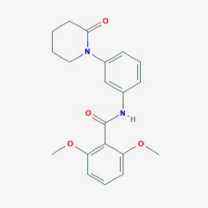 molecular formula C20H22N2O4 B2925816 2,6-dimethoxy-N-(3-(2-oxopiperidin-1-yl)phenyl)benzamide CAS No. 941919-04-6