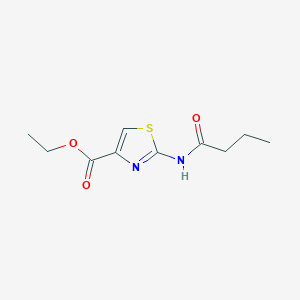 molecular formula C10H14N2O3S B2925820 2-丁酰氨基噻唑-4-甲酸乙酯 CAS No. 103386-50-1