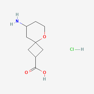 8-Amino-5-oxaspiro[3.5]nonane-2-carboxylic acid hydrochloride