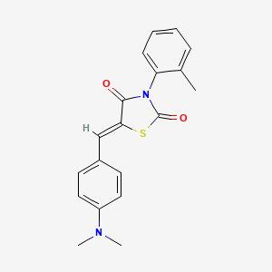 (Z)-5-(4-(dimethylamino)benzylidene)-3-(o-tolyl)thiazolidine-2,4-dione