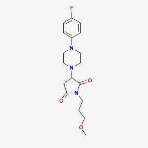 3-(4-(4-Fluorophenyl)piperazin-1-yl)-1-(3-methoxypropyl)pyrrolidine-2,5-dione