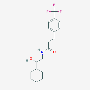 molecular formula C18H24F3NO2 B2925833 N-(2-cyclohexyl-2-hydroxyethyl)-3-(4-(trifluoromethyl)phenyl)propanamide CAS No. 1795487-85-2