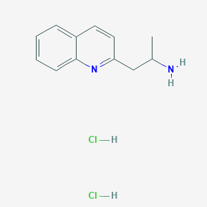 molecular formula C12H16Cl2N2 B2925841 1-(Quinolin-2-yl)propan-2-amine dihydrochloride CAS No. 1423029-21-3
