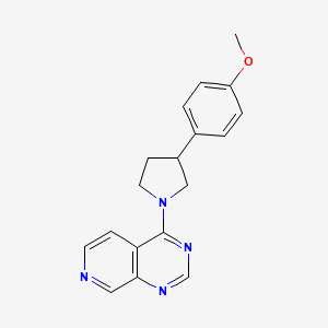 4-[3-(4-Methoxyphenyl)pyrrolidin-1-yl]pyrido[3,4-d]pyrimidine