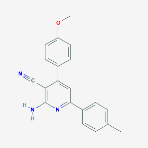 molecular formula C20H17N3O B292585 2-Amino-4-(4-methoxyphenyl)-6-(4-methylphenyl)pyridine-3-carbonitrile 