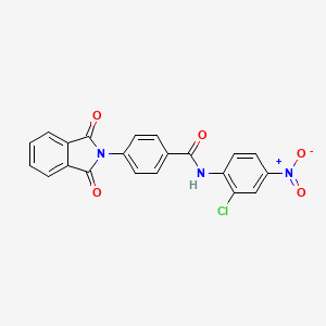 molecular formula C21H12ClN3O5 B2925854 N-(2-氯-4-硝基苯基)-4-(1,3-二氧代异吲哚啉-2-基)苯甲酰胺 CAS No. 955299-38-4