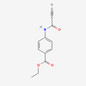 molecular formula C12H11NO3 B2925857 苯甲酸乙酯 4-(丙-2-炔酰胺基) CAS No. 6658-45-3