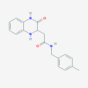 N-(4-methylbenzyl)-2-(3-oxo-1,2,3,4-tetrahydro-2-quinoxalinyl)acetamide