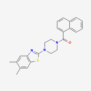 (4-(5,6-Dimethylbenzo[d]thiazol-2-yl)piperazin-1-yl)(naphthalen-1-yl)methanone