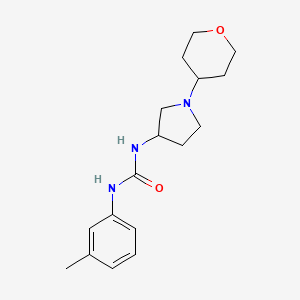 1-(3-Methylphenyl)-3-[1-(oxan-4-yl)pyrrolidin-3-yl]urea