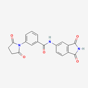 N-(1,3-dioxoisoindolin-5-yl)-3-(2,5-dioxopyrrolidin-1-yl)benzamide