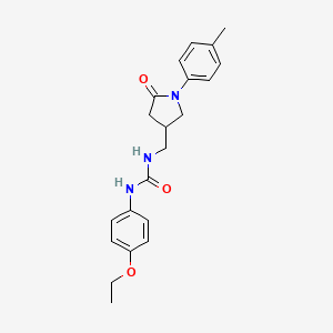 1-(4-Ethoxyphenyl)-3-((5-oxo-1-(p-tolyl)pyrrolidin-3-yl)methyl)urea